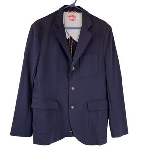 Brooks Brothers Sport Coat Blazer Jacket 100% Cotton Navy Sz M